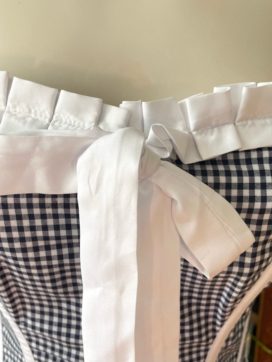 Fredericks of Hollywood Vintage Black & White Gingham Corset Large - Picture 2 of 6